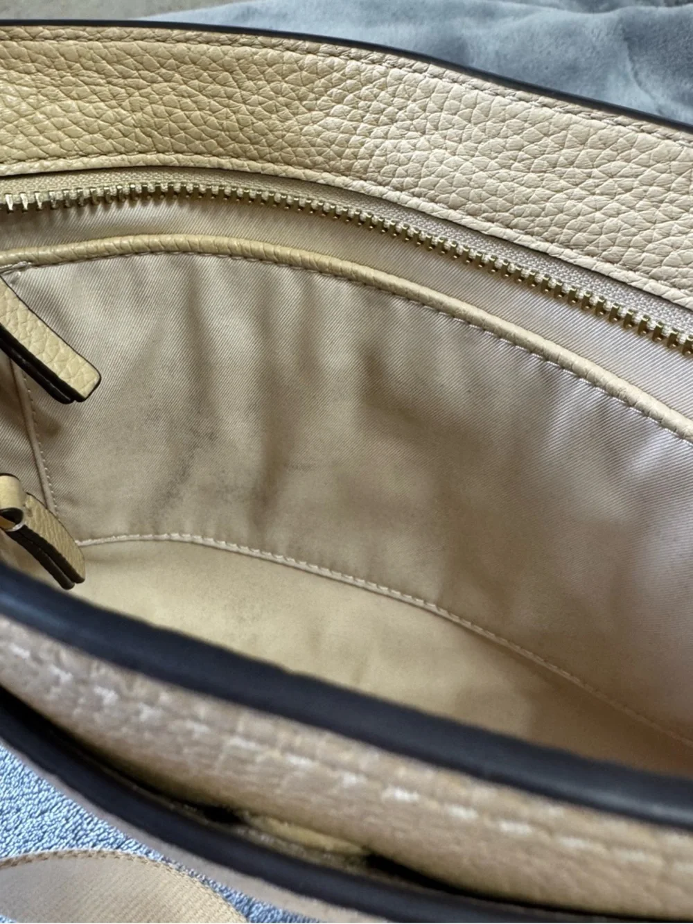 Tory Burch pebbled leather